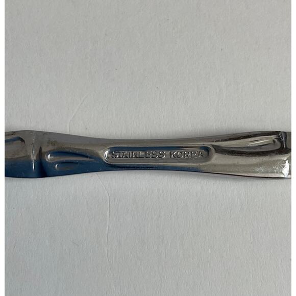 EXF8 by Excel Stainless, Korea, Glossy, Bamboo Handle silverware 25pc set MCM - Picture 3 of 16